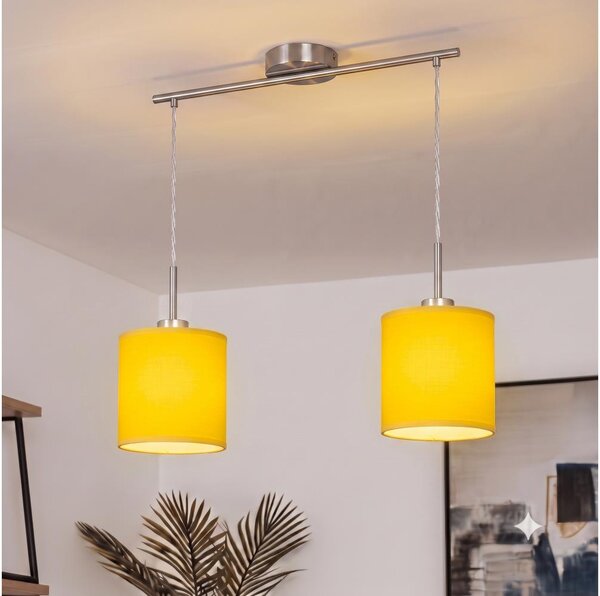 Brilagi - LED полилей на кабел NUBILA 2xE27/60W/230V жълт