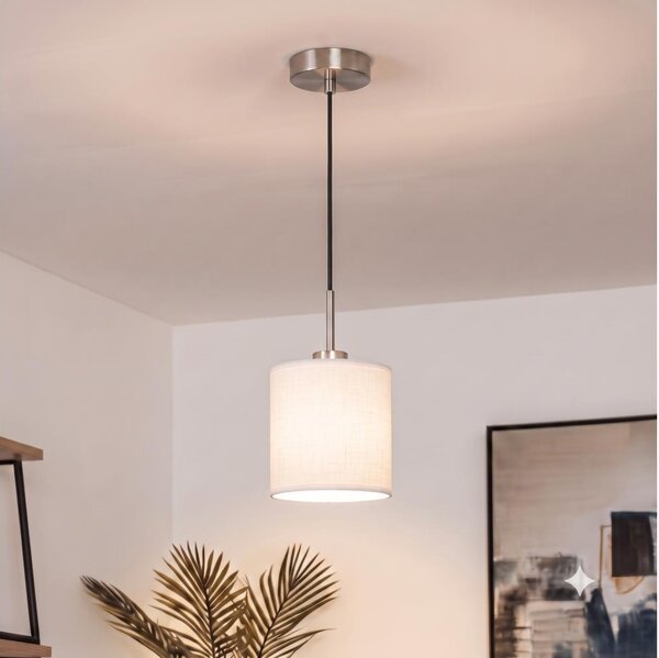 Brilagi - LED полилей на кабел NUBILA 1xE27/60W/230V Ø 14 cm черно/бяло
