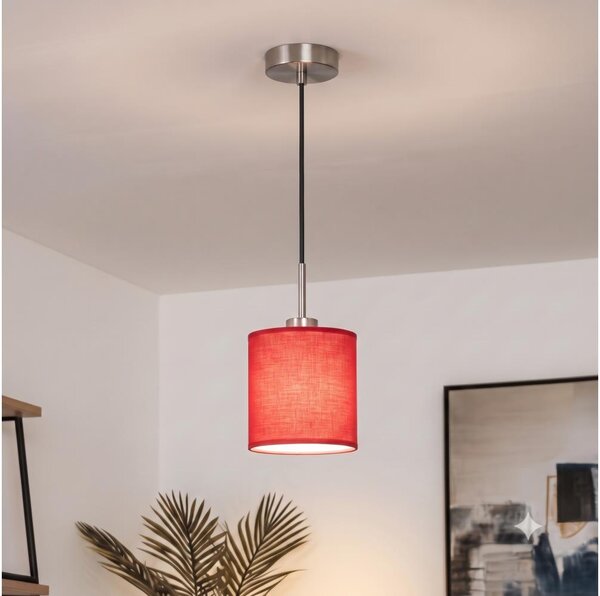 Brilagi - LED полилей на кабел NUBILA 1xE27/60W/230V Ø 14 см черен/червен