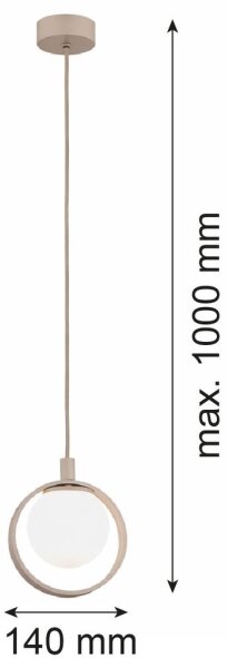 Argon 9003 - Подвесен полилей на кабел SATUROS 1xG9/6W/230V