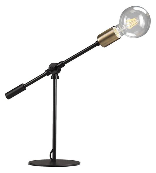ONLI - Настолна лампа ASTE 1xE27/15W/230V 45 cm черен/златист