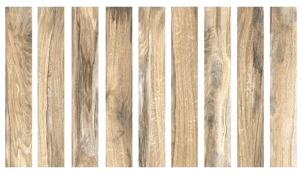 Стъпало от гранитогрес Cherry Wood Beige - стъпало 30 x 120 cm / чело 17 x 120 cm