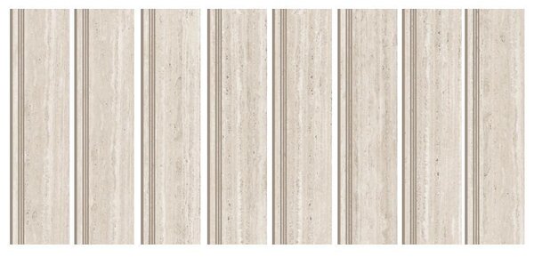 Стъпало от гранитогрес Nuvo Travertinne Natural - стъпало 30 x 120 cm / чело 17 x 120 cm
