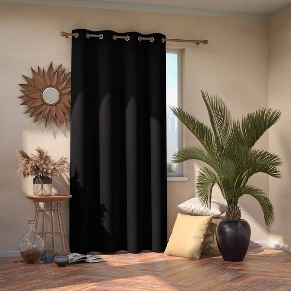 Черно dimout перде 140x245 cm Kierra – Restilo