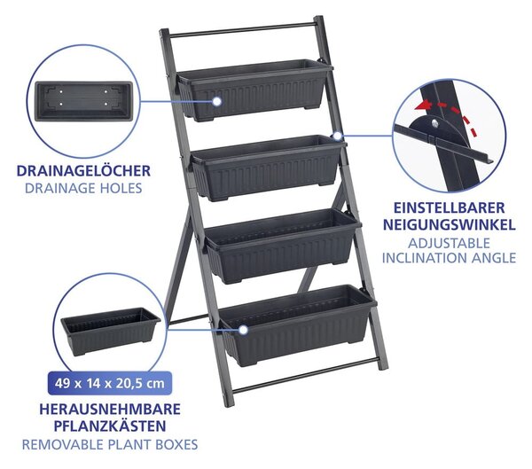 Метална стойка за цветя (височина 108 cm) Vertical – Maximex