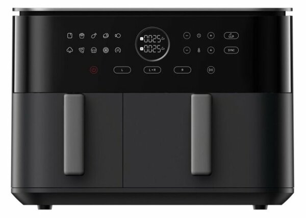 Фритюрник с горещ въздух Xiaomi Dual Zone Air Fryer, 3.5+6.5 л. вместимост в две зони, 9 програми, незалепващо покритие, 2700W