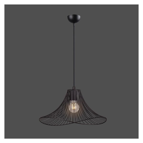 Черно висящо осветително тял ø 40 cm Wavy – Squid Lighting