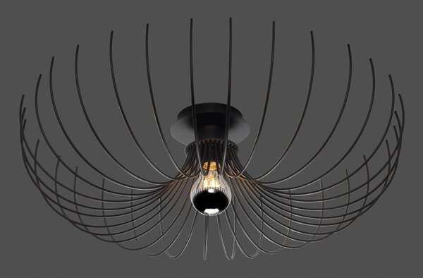 Черно висящо осветително тял ø 56 cm Opilio – Squid Lighting