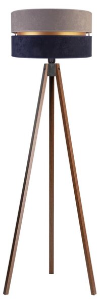 Duolla - Лампион DUO 1xE27/60W/230V Ø 44 см сив/син/венге