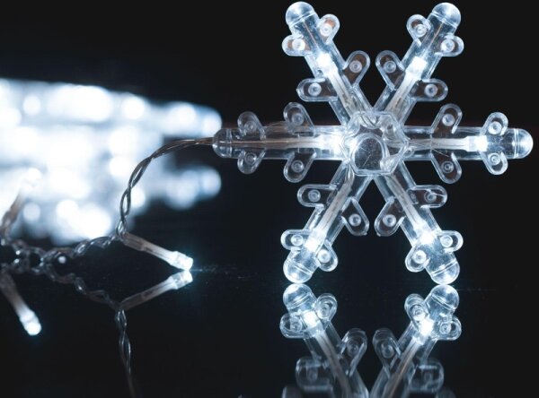 LED Коледна външна завеса 224xLED 3,5x0,75 m IP44 студено бяла