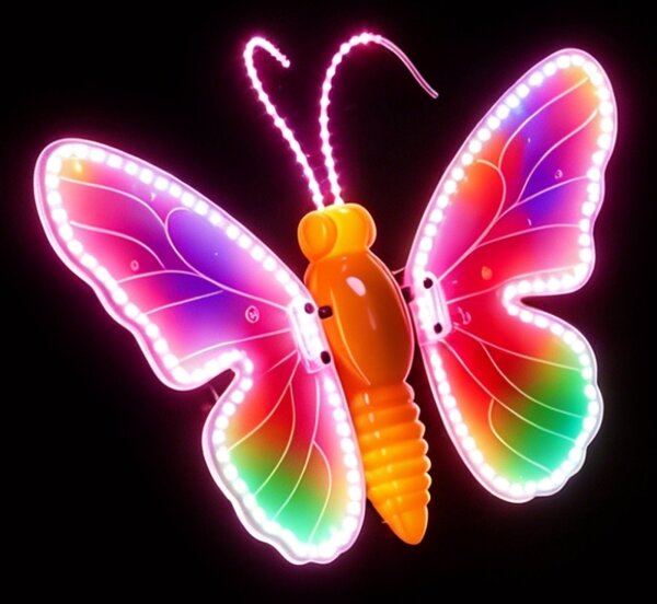 Aigostar - LED външна декорация 162xLED 42 см IP44 пеперуда/разноцветна