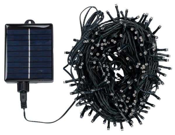 Aigostar - LED соларна коледна гирлянда 300xLED/8 функции 32 m IP65 топла бяла 1200 mAh
