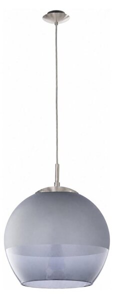 BRILAGI - LED полилей с кабелно окачване RETRO GLASS 1xE27/60W/230V матов хром/опушено сиво