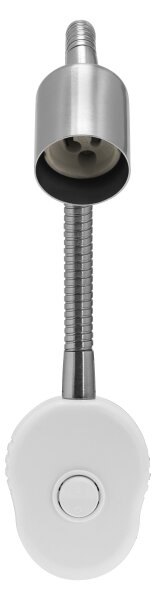 Osram - Гъвкава стенна лампа PLUG TUBE FLEX 1xGU10/5W/230V матов хром/бяла