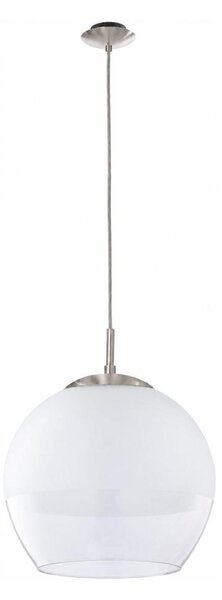BRILAGI - LED полилей на кабел RETRO GLASS 1xE27/60W/230V матов хром/бял
