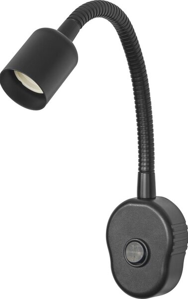 Osram - Гъвкава стенна лампа PLUG TUBE FLEX 1xGU10/5W/230V черна