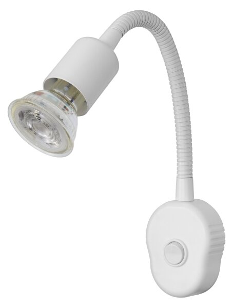 Osram - Гъвкава стенна лампа PLUG TUBE FLEX 1xGU10/5W/230V бяла
