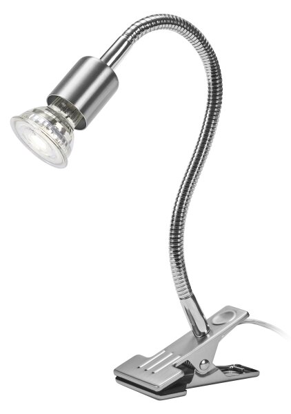 Osram - Лампа с щипка CLIP TUBE FLEX 1xGU10/5W/230V матов хром