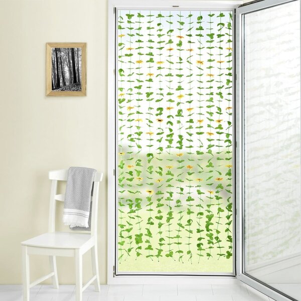 Жълто-зелено перде за врата 90x190 cm Sunflowers – Maximex