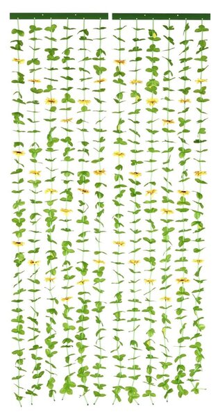 Жълто-зелено перде за врата 90x190 cm Sunflowers – Maximex