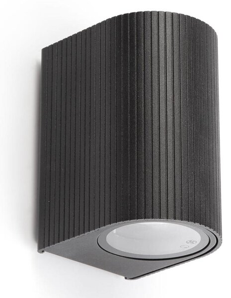 FARO 70322 - Външно стенно осветително тяло ESTELA 1xGU10/5W/230V IP65 черно