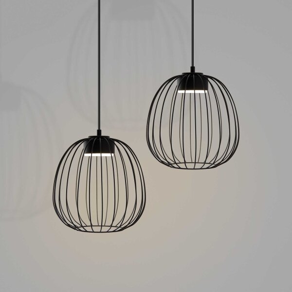 Полилей на кабел OVELLA 1xGX53/10W/230V Ø 25 см, черен