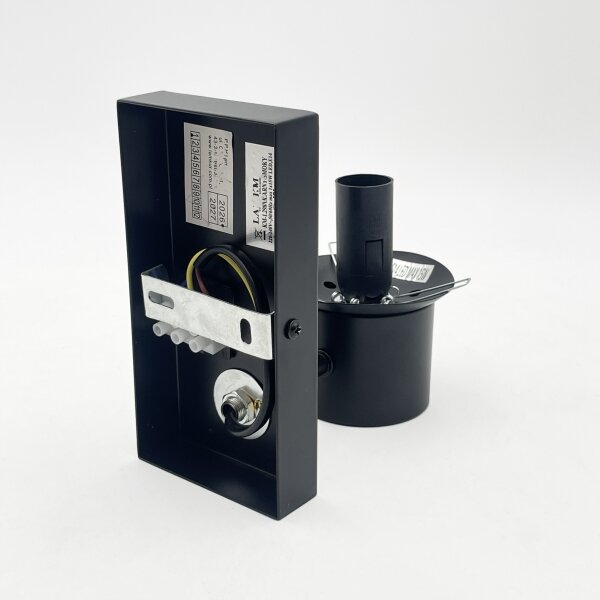 Стенно осветително тяло SFERIO 1xE14/5W/230V черно/опушено черно