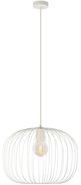 Полилей на кабел OVELLA 1xE27/15W/230V, Ø 46 см, кремав