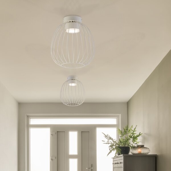 Таванно осветително тяло OVELLA 1xGX53/10W/230V Ø25 см, кремаво