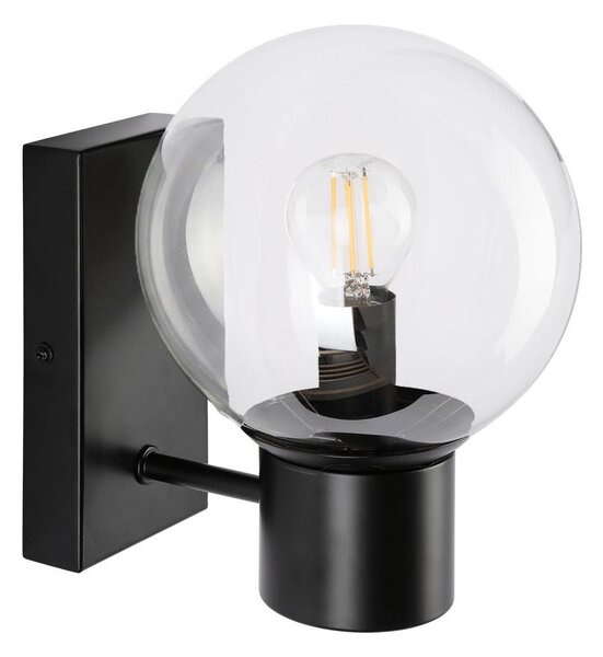 Стенна лампа SFERIO 1xE14/5W/230V черна/прозрачна