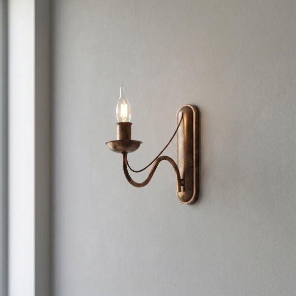 Стенна лампа ANTON 1xE14/60W/230V бронзова
