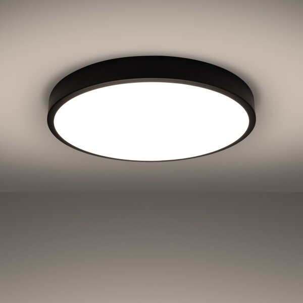 Sollux SL.1248 - LED таванно осветително тяло ONYX LED/48W/230V Ø 60 cm черно