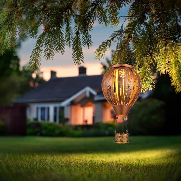 Globo 36140 - LED соларна висяща декорация 12xLED/0,02W/3V IP44 балон