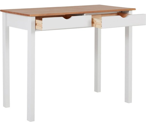 Работна маса от бял и кафяв бор, дължина 100 cm Gava - Støraa