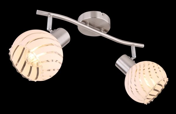 Globo 54025-2 - Прожектор, луна WILLY 2xE27/40W/230V