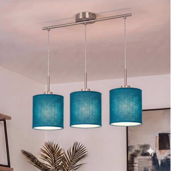 Brilagi - LED полилей на кабел NUBILA 3xE27/60W/230V тъмносин