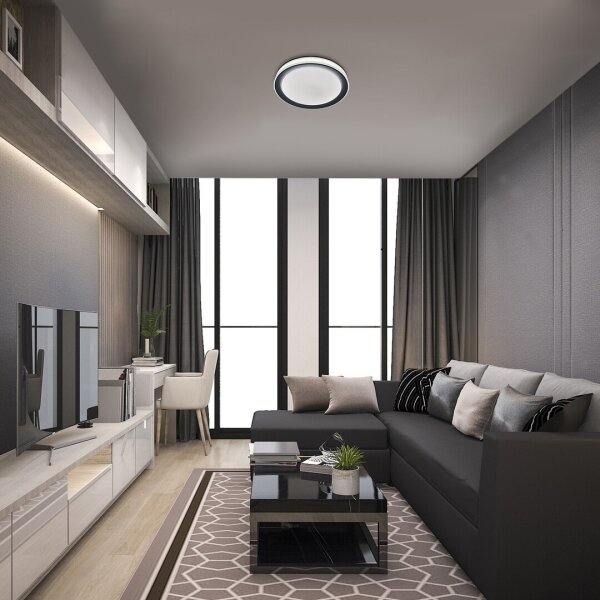 Rabalux 3510-LED RGB Димируемо таванно осветително тяло EVEREST LED/40W/230V Wi-Fi +ДУ