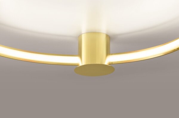 Thoro TH.252 - LED Плафониера RIO LED/50W/230V CRI90 3000K Ø 78 cm златист