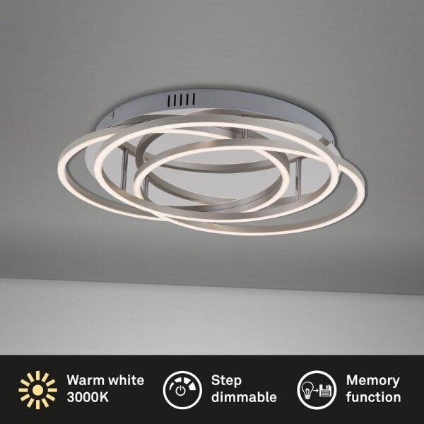 Briloner - LED Димируем плафон FRAMES LED/60W/230V лъскав хром