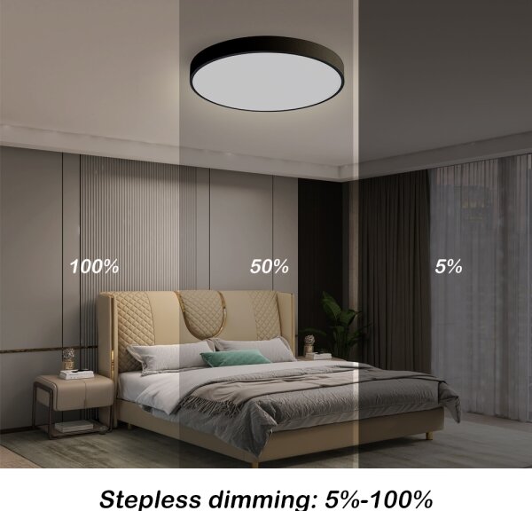Brilagi-LED Димируемо осветително тяло POOL SMART LED/48W/230V 40 см Wi-Fi Tuya + дистанционно управление, черно