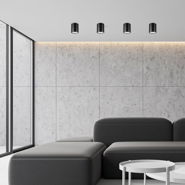 LED точково осветително тяло TACO 1xE27/15W/230V черно