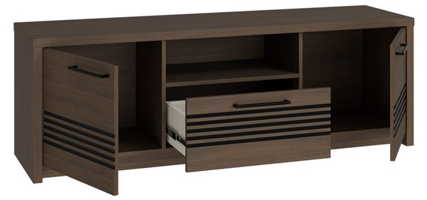 ТВ шкаф SEVEN 151см, мазурски дъб, LED Осветление