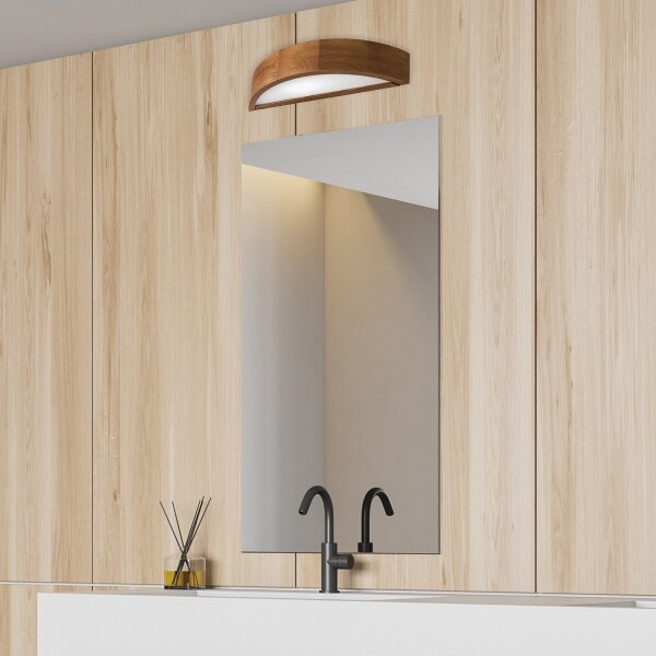 Brilagi - LED стенен аплик CARVALHO 1xE27/15W/230V дъб/череша