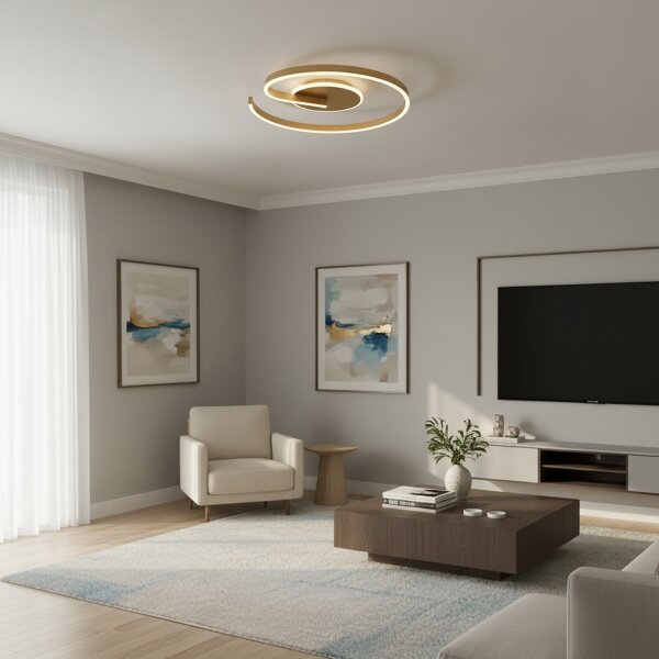 Brilagi -LED Димируемо таванно осветително тяло SPIRAL LED/56W/230V 3000/4000/6000K+дистанционно управление
