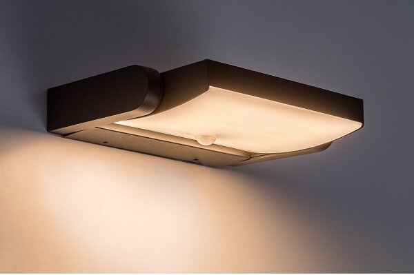 Brilagi-LED Външно стенно осветително тяло ANKLE с вграден сензор LED/18W/230V 3000K IP65