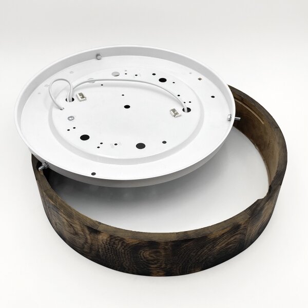 Потолен лампион OAK SMOKY 2xE27/15W/230V, Ø37,5 см, дъб/тъмнокафяв