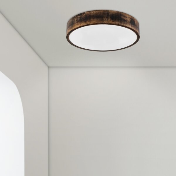 Brilagi - LED таванно осветително тяло CARVALHO SMOKEY LED/36W/230V, дъб, диам. 47,5 см