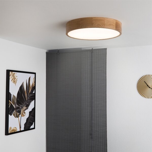Brilagi - LED таванно осветително тяло CARVALHO LED/36W/230V, дъб, диаметър 47,5 см
