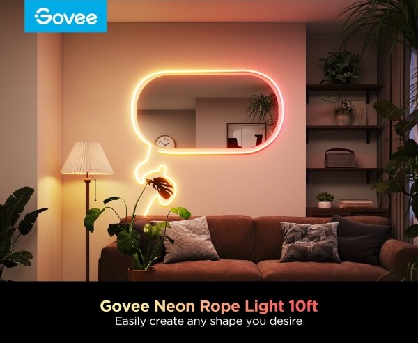 Govee - Neon 2 MATTER гъвкава LED лента 3m RGBIC Wi-Fi