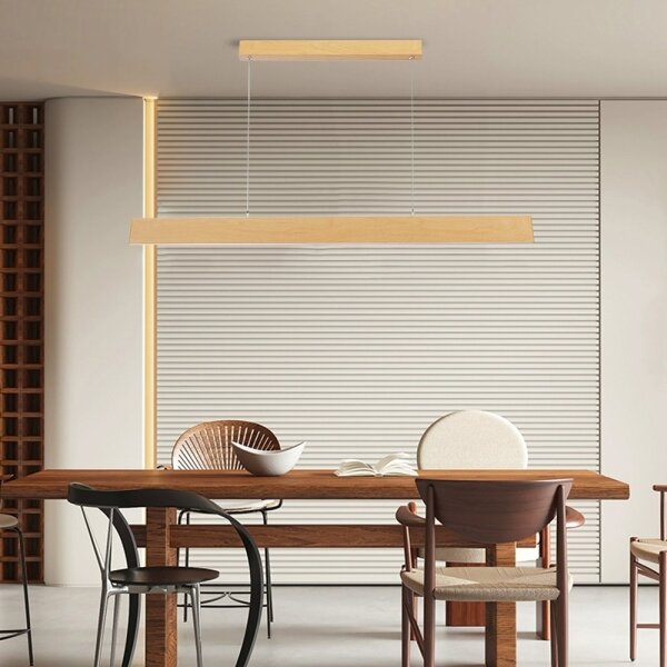 Brilagi - LED димируем полилей на кабел SLIMLINE LED/40W/230V 3000-6000K дъбов декор + дистанционно управление